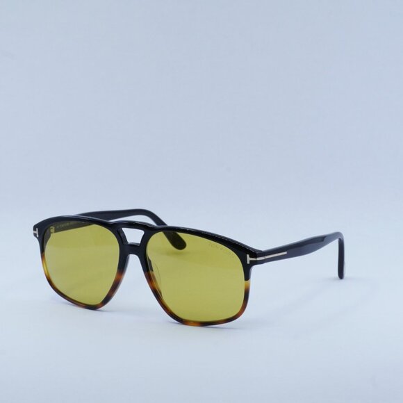 🕶️ New Tom Ford Pierre-02 FT1000 05E Sunglasses - Black to Dark Havana Frame - Picture 4 of 12